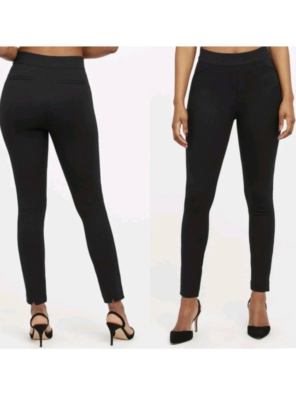 NWT SPANX The Perfect Pant Backseam Skinny Ankle Pants Size M Black High Rise